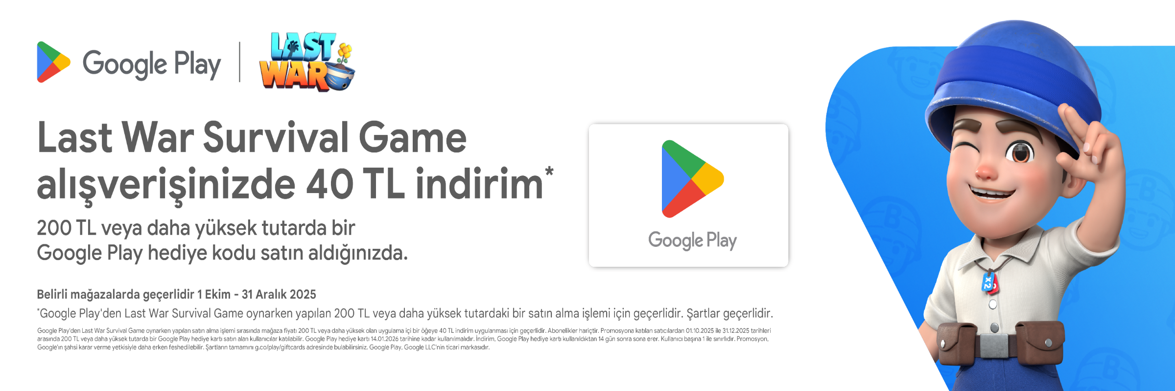 GOOGLE PLAY HEDİYE KARTI