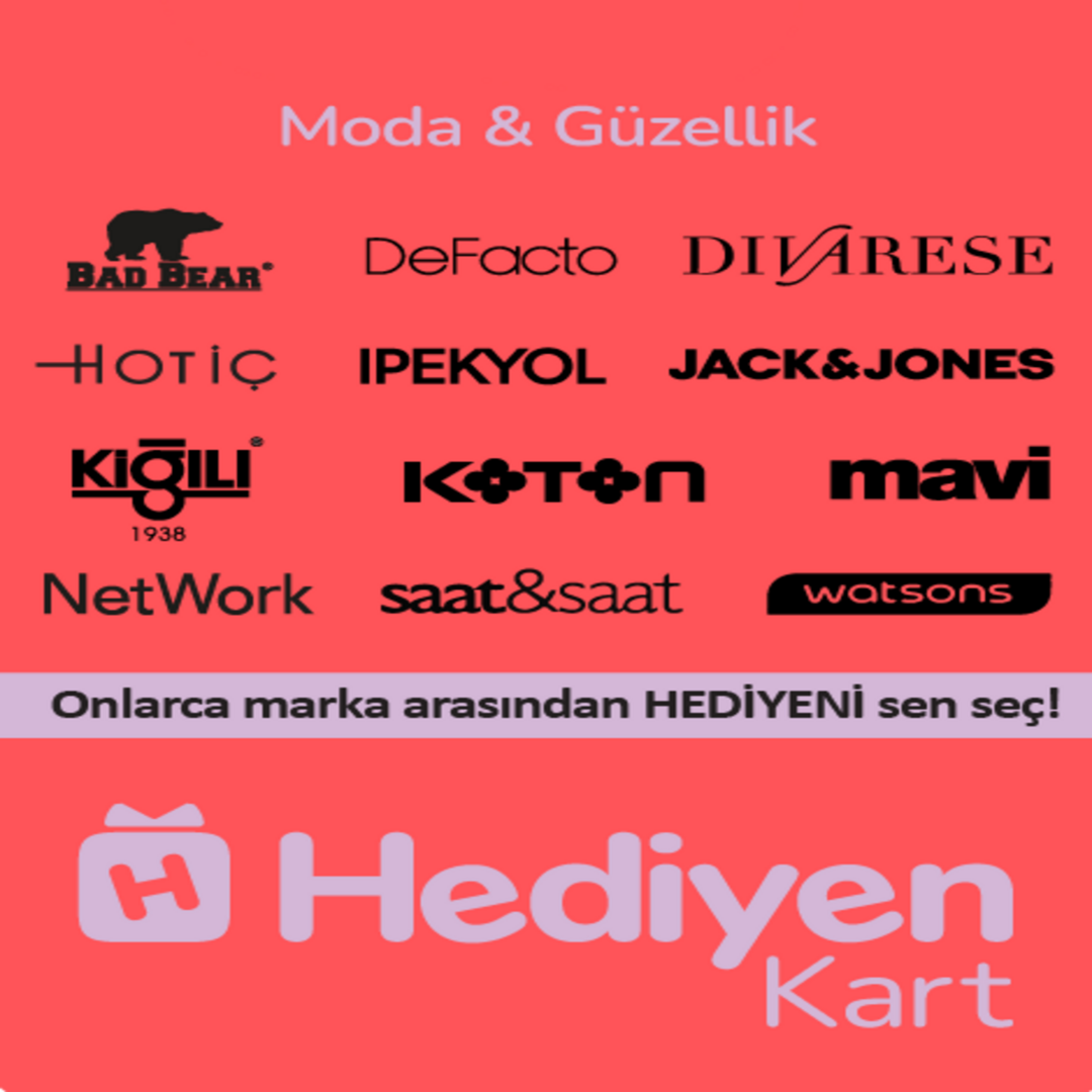 Hediyen Kart – Moda&Güzellik 500 TRY