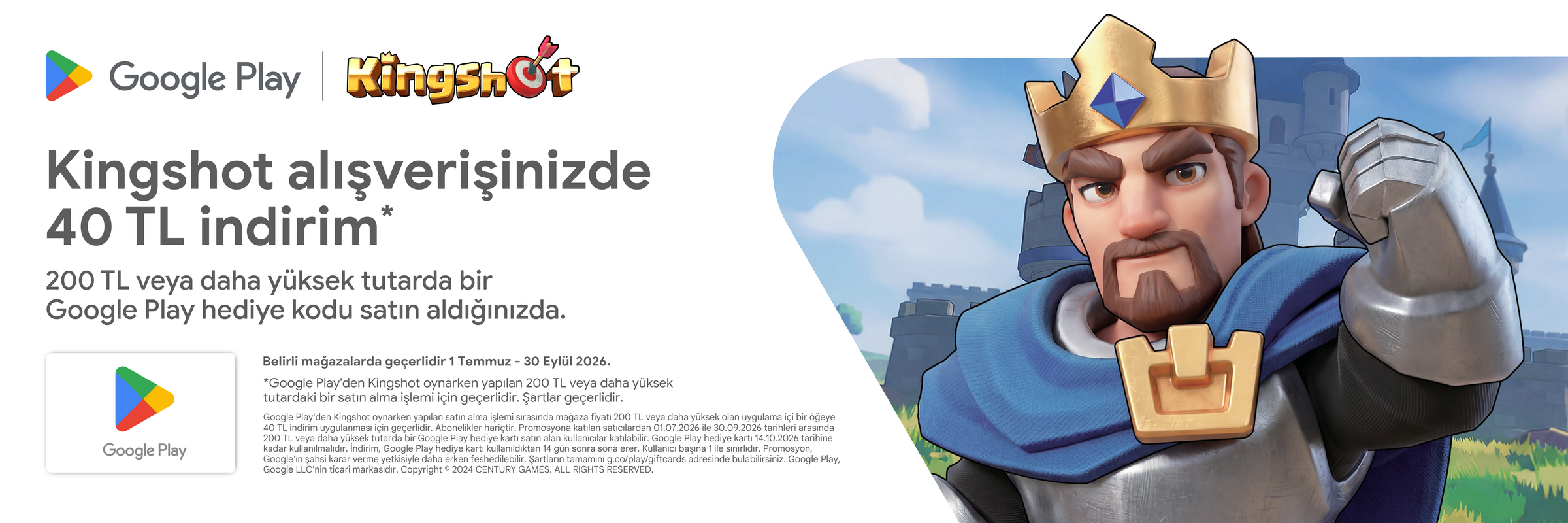 Google Play- Kingshot 40 TL İNDİRİM