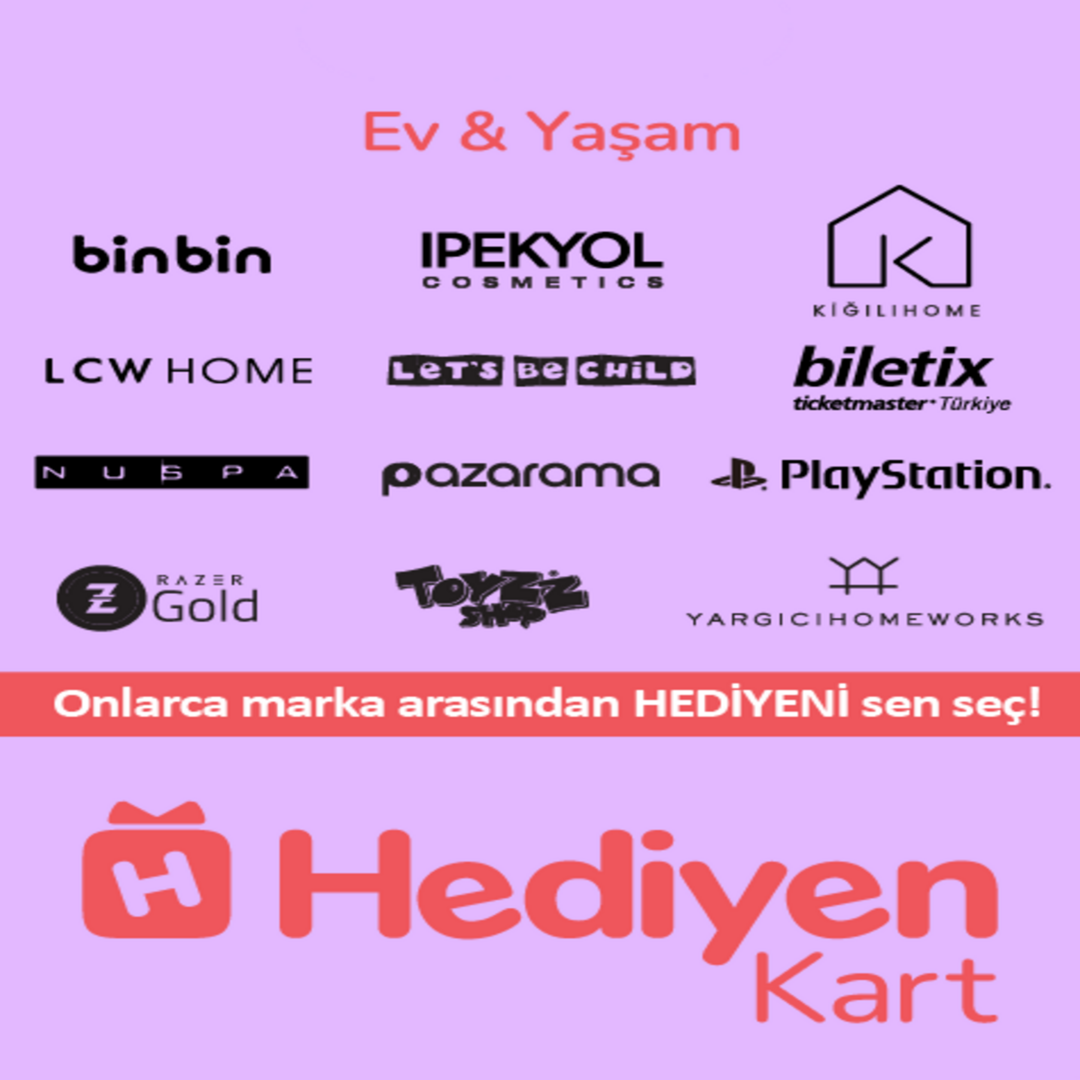Hediyen Kart – Ev&Yaşam 500 TRY