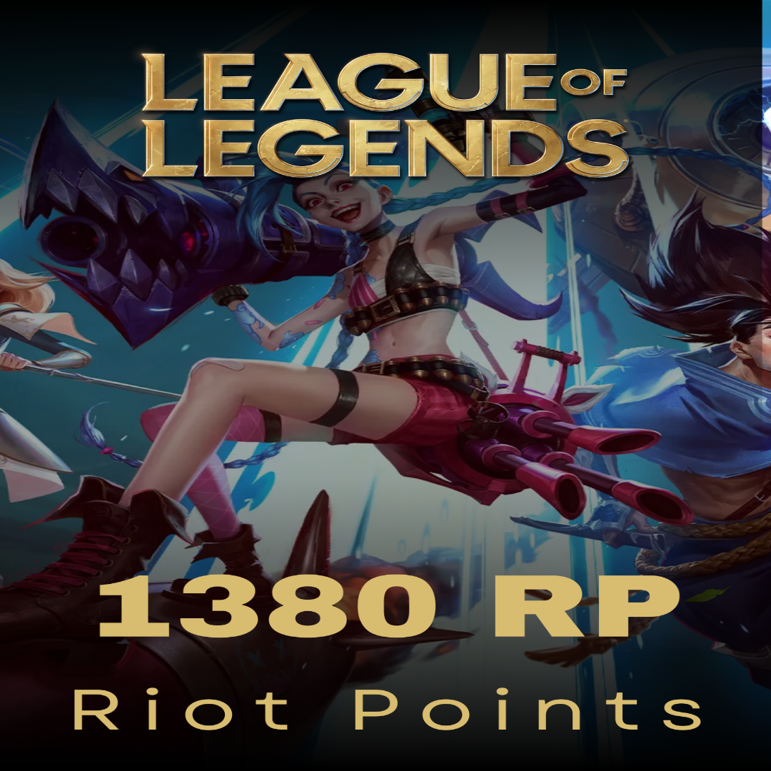 League of Legends 250 TRY RIOT Cash (1380 RP)